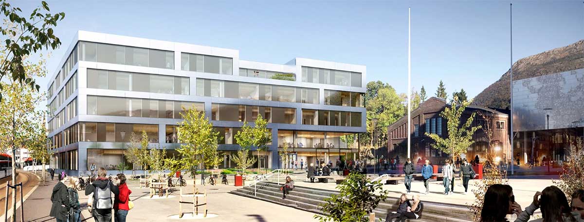 Høgskulen på Vestlandet nybygg, Kronstad. Foto.