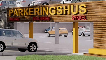 Parkeringsanlegg Giskavollen illustrasjon.